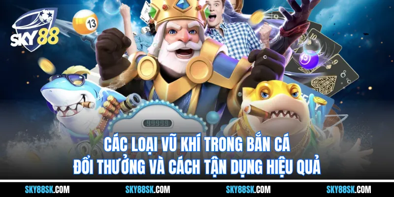Các loại vũ khí trong bắn cá đổi thưởng và cách tận dụng hiệu quả