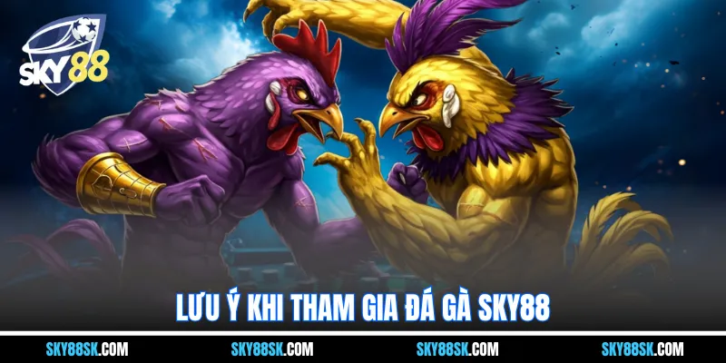 Lưu ý khi tham gia đá gà Sky88